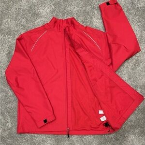 Cutter & Buck WeatherTec Mens Red Jacket Beacon Reflective Large